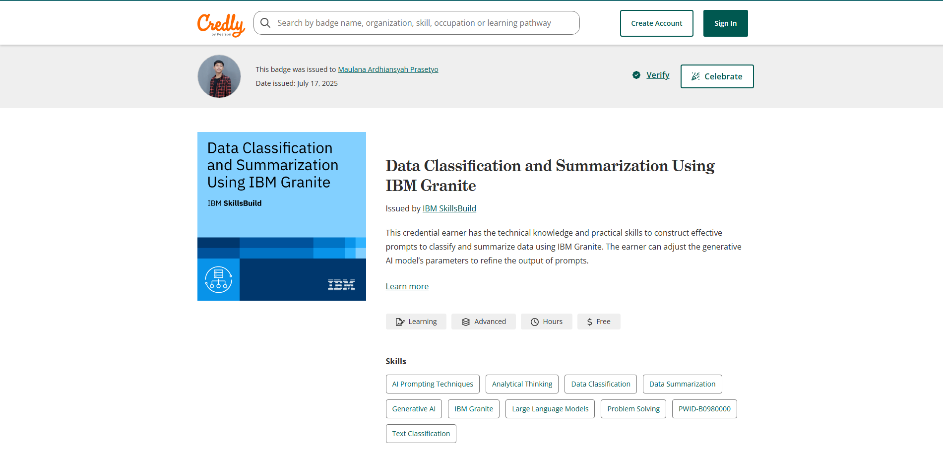 Data Classification and Summarization Using IBM Granite
